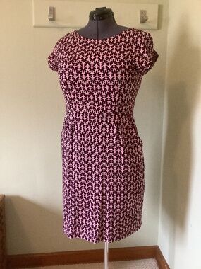 BODEN dress Florrie pink black US 10 Petite